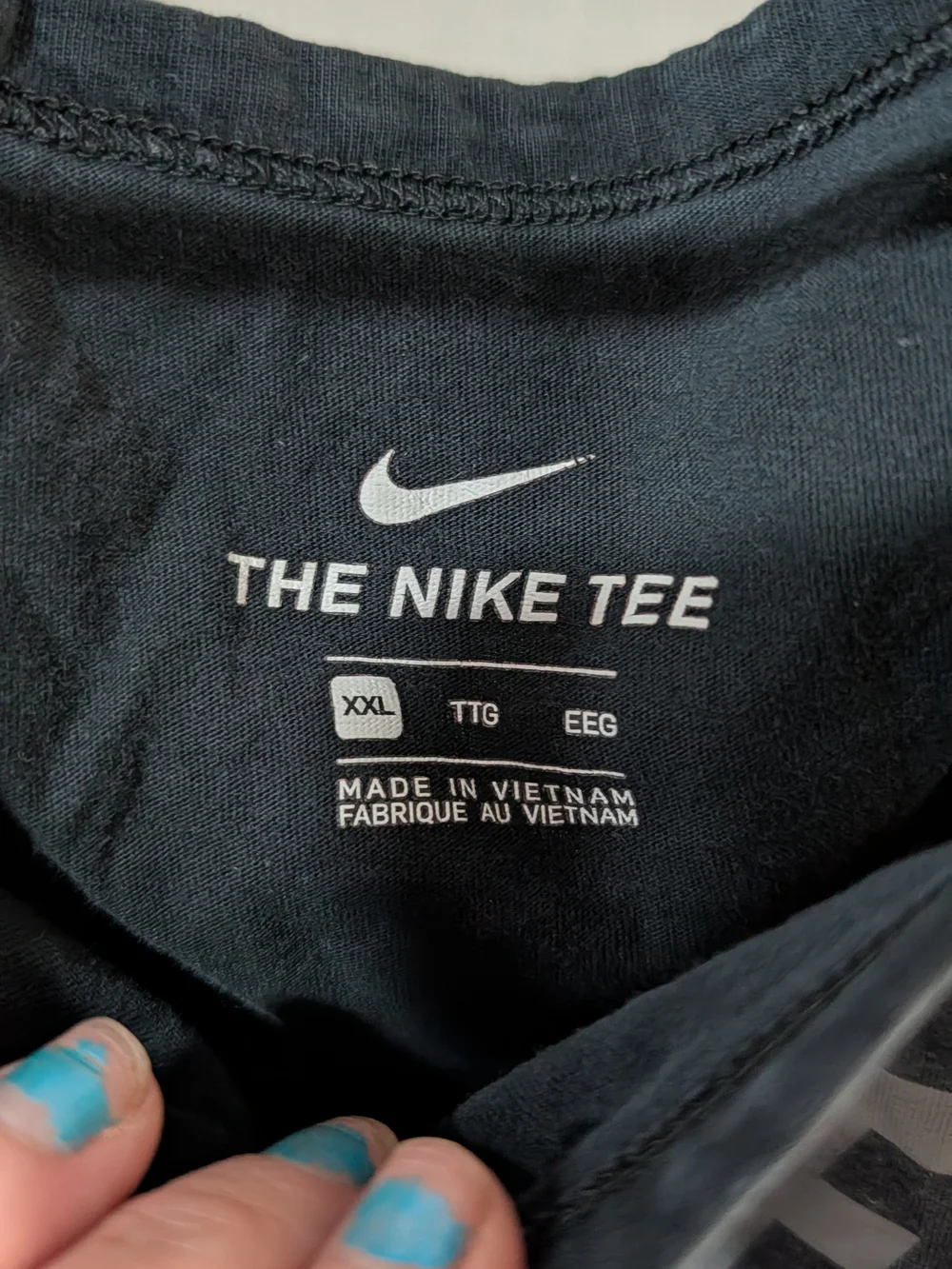 Nike Black Tank with Reflective Logo